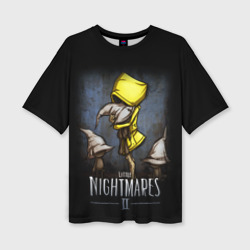 Женская футболка oversize 3D Little nightmares 2