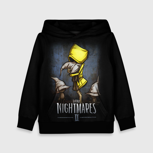 Детская толстовка 3D Little nightmares 2, цвет черный