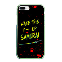 Чехол для iPhone 7Plus/8 Plus матовый Wake the f**k up samurai - Johnny Silverhand quote