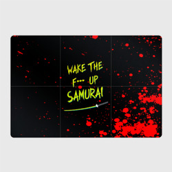 Магнитный плакат 3Х2 Wake the f**k up samurai - Johnny Silverhand quote