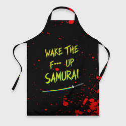 Фартук 3D Wake the f**k up samurai - Johnny Silverhand quote