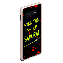 Чехол для Samsung S10E Wake the f**k up samurai - Johnny Silverhand quote - фото 2