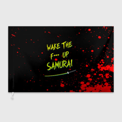 Флаг 3D Wake the f**k up samurai - Johnny Silverhand quote