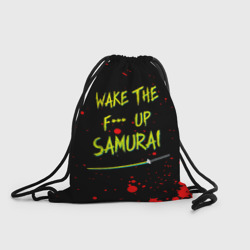 Рюкзак-мешок 3D Wake the f**k up samurai - Johnny Silverhand quote