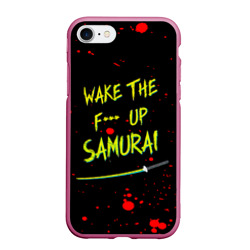 Чехол для iPhone 7/8 матовый Wake the f**k up samurai - Johnny Silverhand quote