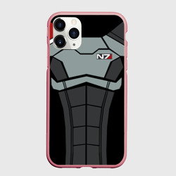 Чехол для iPhone 11 Pro Max матовый Костюм N7 Mass Effect N7 Масс эффект Н7