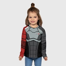 Детский лонгслив 3D Костюм N7 Mass Effect N7 Масс эффект Н7 - фото 2