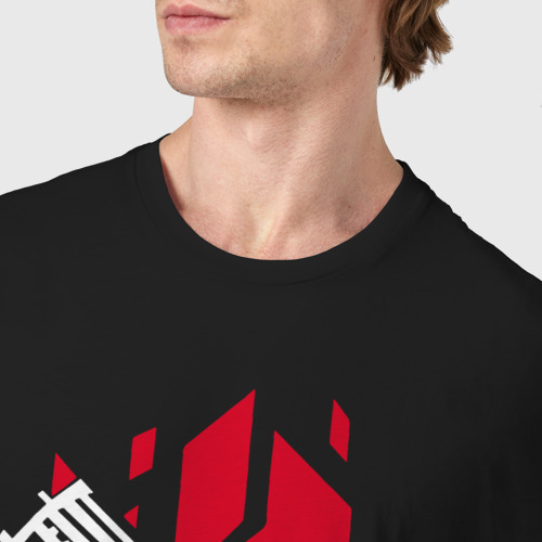 Мужская футболка хлопок Cyberpunk 2077, цвет черный - фото 6