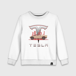 Детский свитшот хлопок Tesla Cybertruck Тесла