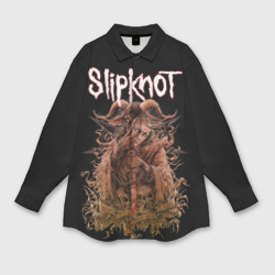 Мужская рубашка oversize 3D Slipknot