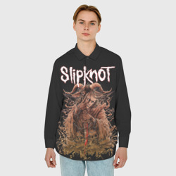 Мужская рубашка oversize 3D Slipknot - фото 2