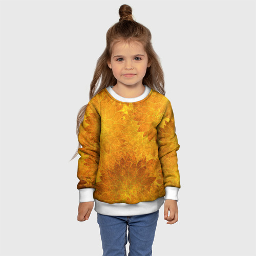 Детский свитшот 3D Желтые цветы, цвет 3D печать - фото 7
