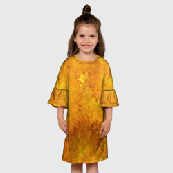 Детское платье 3D Желтые цветы - фото 2