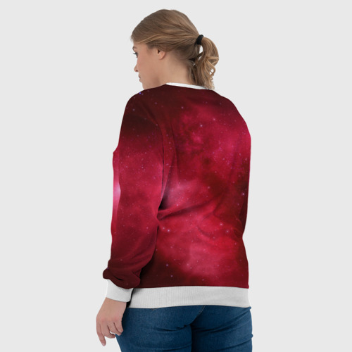 Женский свитшот 3D Космическая пыль, цвет 3D печать - фото 7