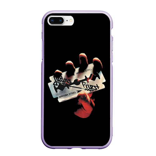 Чехол для iPhone 7Plus/8 Plus матовый Judas Priest, цвет светло-сиреневый