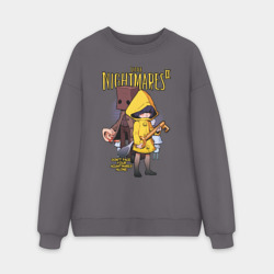 Мужской свитшот oversize без начеса хлопок Little nightmares 2