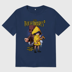 Женская футболка хлопок Oversize Little nightmares 2