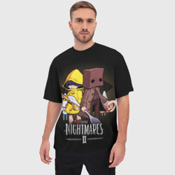 Мужская футболка oversize 3D Little nightmares 2 - фото 2