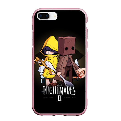 Чехол для iPhone 7Plus/8 Plus матовый Little nightmares 2, цвет розовый