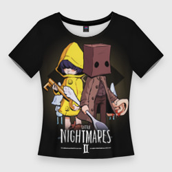 Женская футболка 3D Slim Little nightmares 2