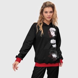 Женский костюм с толстовкой 3D Jujutsu Kaisen три головы - фото 2