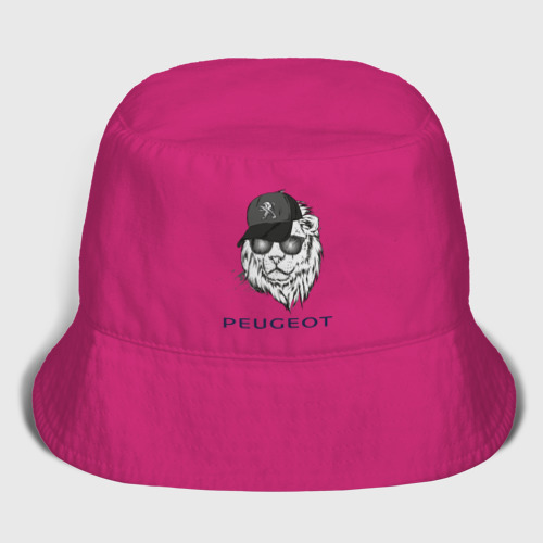 Детская панама хлопок Фанат Peugeot, цвет ярко-розовый