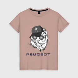 Женская футболка хлопок Фанат Peugeot