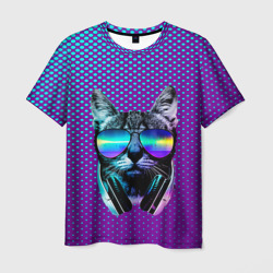 Кот очки наушники модный – Мужская футболка 3D с принтом купить со скидкой в -23%