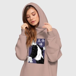 Платье-худи хлопок Сатору Годжо - фото 2