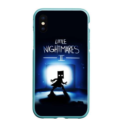 Чехол для iPhone XS Max матовый Little Nightmares 2 моно, цвет мятный