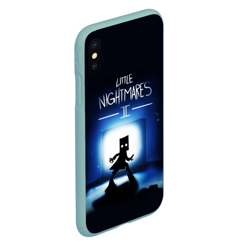 Чехол для iPhone XS Max матовый Little Nightmares 2 моно, цвет мятный - фото 3