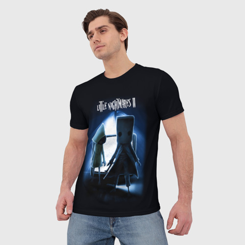 Мужская футболка 3D с принтом Моно и Шестая, фото на моделе #1
