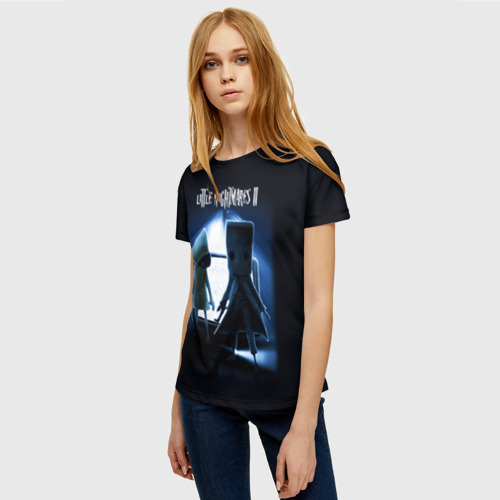 Женская футболка 3D с принтом Моно и Шестая, фото на моделе #1