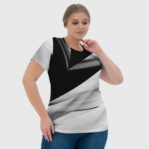 Женская футболка 3D Смещение, цвет 3D печать - фото 6