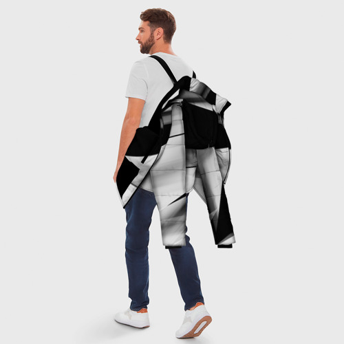 Мужская зимняя куртка 3D Смещение, цвет черный - фото 5