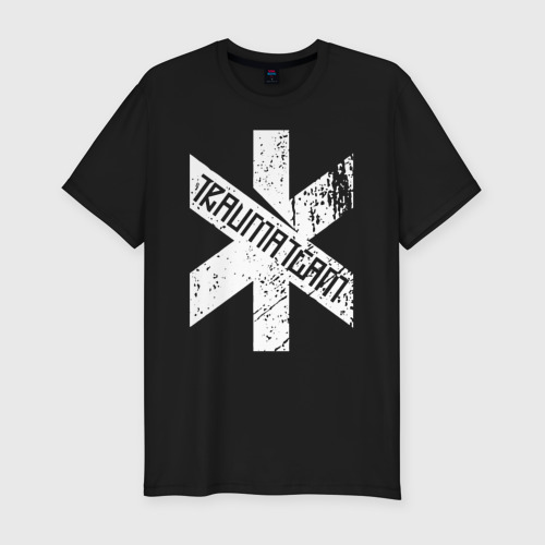 Мужская футболка хлопок Slim Trauma team Cyberpunk 2077, цвет черный