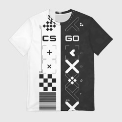 Мужская футболка 3D Printstream Поток информации