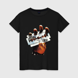 Женская футболка хлопок Judas Priest Джудас Прист