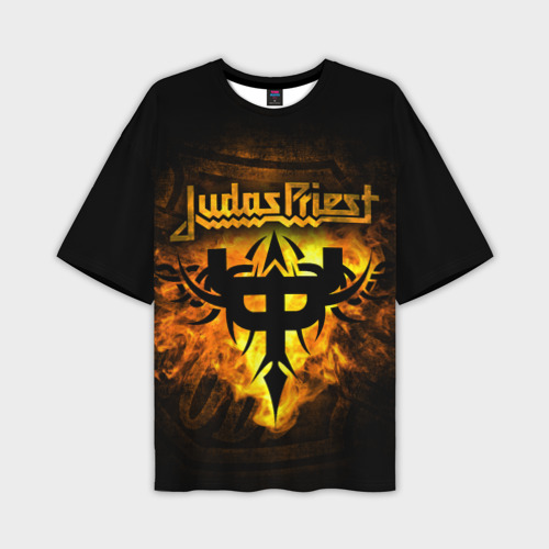 Мужская футболка oversize 3D Judas Priest, цвет 3D печать