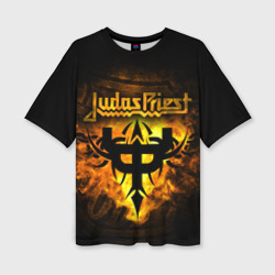 Женская футболка oversize 3D Judas Priest