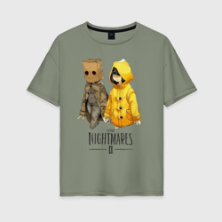 Женская футболка хлопок Oversize Little Nightmares 2