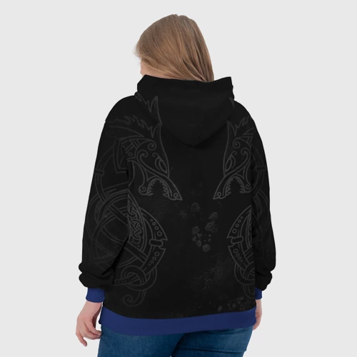 Женская толстовка 3D с принтом Valheim, вид сзади #2