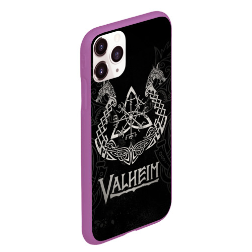 Чехол для iPhone 11 Pro Max матовый Valheim, цвет фиолетовый - фото 3