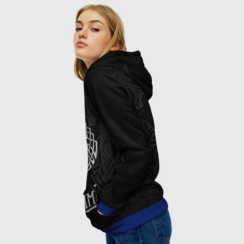 Женская толстовка 3D с принтом Valheim, вид сбоку #3