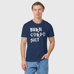 Светящаяся мужская футболка Burn corpo shit - фото 2