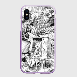 Чехол для iPhone XS Max матовый Дудлогод
