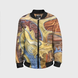 Детский бомбер 3D Узорчатый дракон