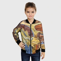 Детский бомбер 3D Узорчатый дракон - фото 2