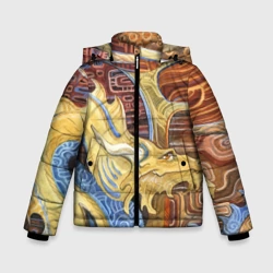 Зимняя куртка для мальчиков 3D Узорчатый дракон