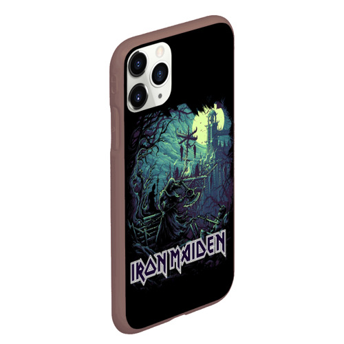 Чехол для iPhone 11 Pro Max матовый Iron Maiden, цвет коричневый - фото 3